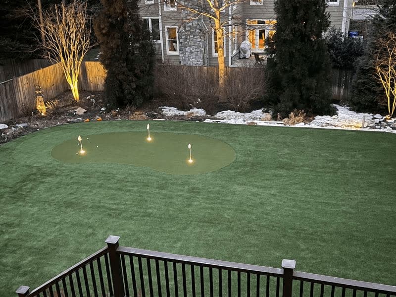 Artificial turf installation