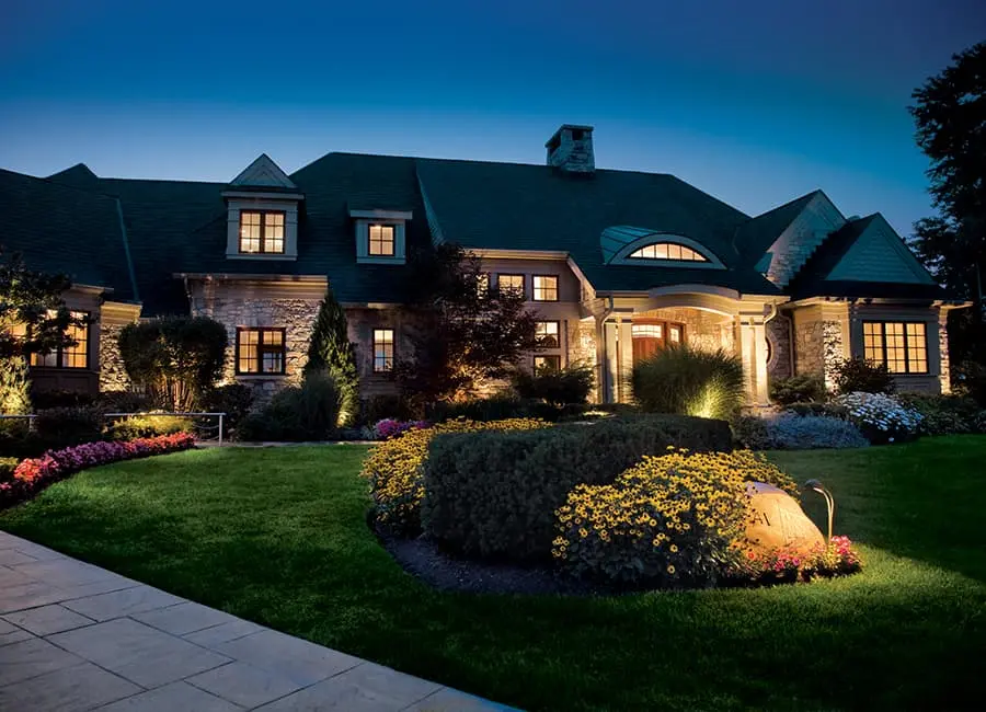 Dramatic outdoor lighting